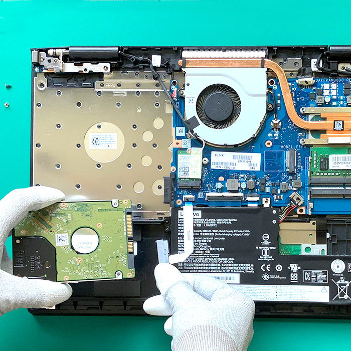 Replace the internal hard drive